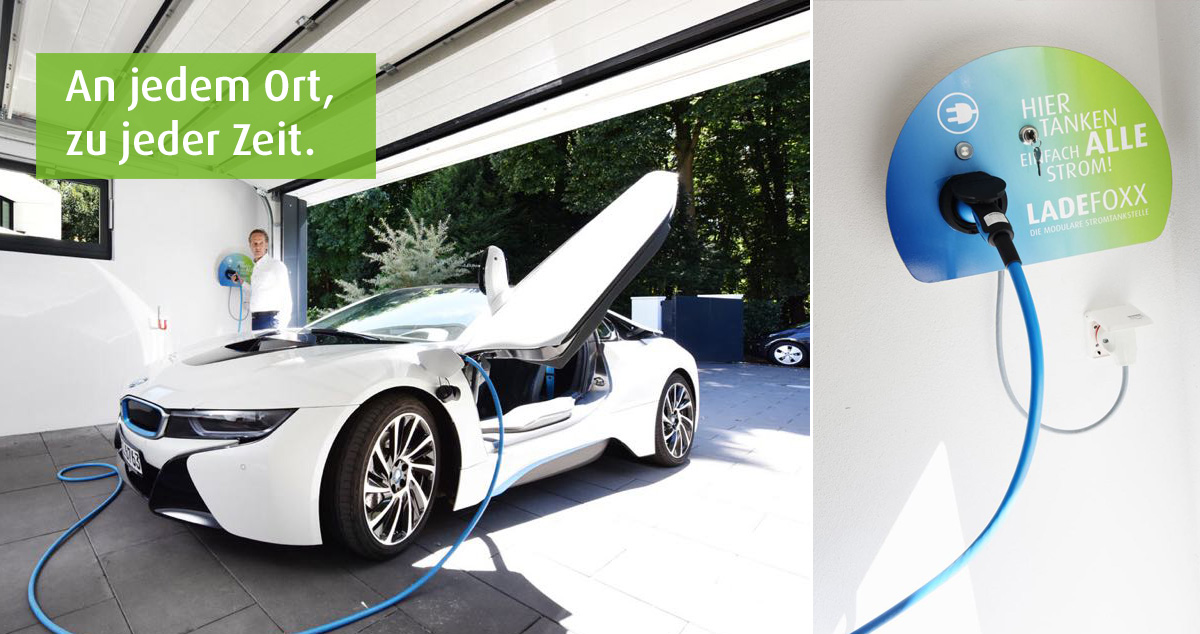 Clever per Handy laden - Ladefoxx Säulen